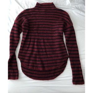 Express Striped turtle neck sweater size small